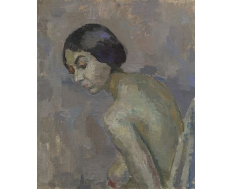  FALK, ROBERT(1886-1958)Portrait of Gabriel.Oil on canvas, 65.5 by 54.5 cm.Executed in 1931. Provenance: Collection of Angeli