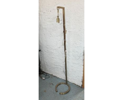 COACH HOUSE FLOOR LAMP, 153cm H, clear glass light cover. 