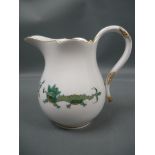 Meissen (Schwerter). Grüner Drache. Kanne. Erste Wahl. Ca. 11,5cm.