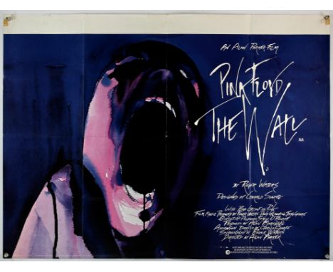 Pink Floyd, The Wall (1982), British Quad film poster, (folded),  40 x 30 inches.Condition Report:  Pinholes, old tape burns,