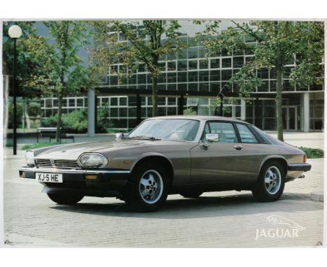 Jaguar XJS HE - circa 1980 original factory poster, approx. 39" x 28" rolled. 