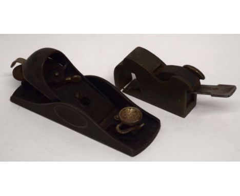 Two vintage wood working planes, one by Stanley