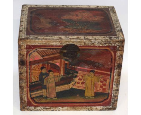Vintage Oriental box, 24cm wide   