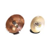 Two vintage bowl heaters in very good condition (sold as a collector's item)