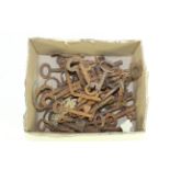 A box of vintage keys