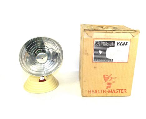 A Barbour heat lamp with chrome bowl and original box (sold as a collector's item)