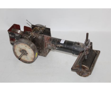 A part built model of a steam roller