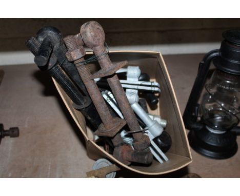 A quantity of large farm gate hinges 