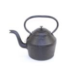 A 2 gallon / 16 pint British Rail Eastern cast iron kettle