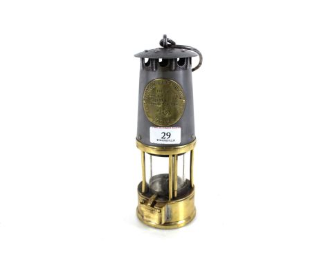 An unusual miner's lamp No.45 "The Protector Lamp Lighting Co."