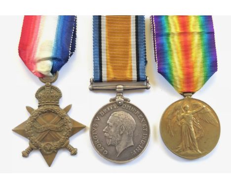 WW1 Indian Army, Mountain Artillery Battery Group of Three Medals.Awarded to “418 DVR GHULAM MOHD 110 PACK BATTY “. Comprisin