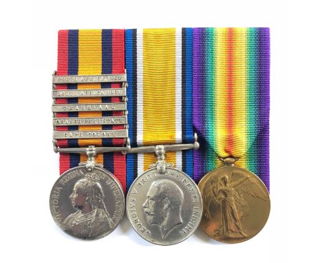 Boer War / WW1 37th (Buckinghamshire) Imperial Yeomanry, Royal Scots POW Group of Three Medals.Awarded to Sergeant Daniel Wil