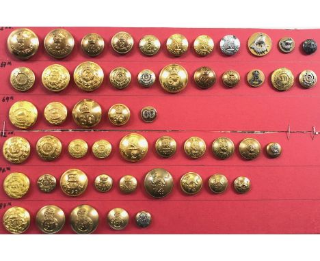Indian Army. Buttons of 2nd Punjab Regiment and its predecessors.A fine selection of both Officers’ and other ranks’ examples