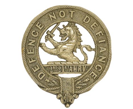 2nd Company, 21st (Aboyne) Aberdeen Highland Rifle Volunteers OR’s glengarry badge circa 1872-84.A fine and scarce die-stampe