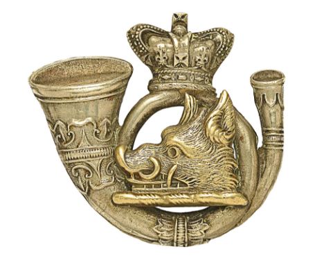 Scottish. Argyll Highland Rifles Victorian OR’s shako plate circa 1865-75.A good scarce die-stamped white metal example. Crow
