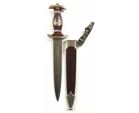 German Third Reich 1941 RZM marked SA Stormtrooper’s dagger by Tigerwerk Lauterjung &amp; Co., Solingen.A good clean example 