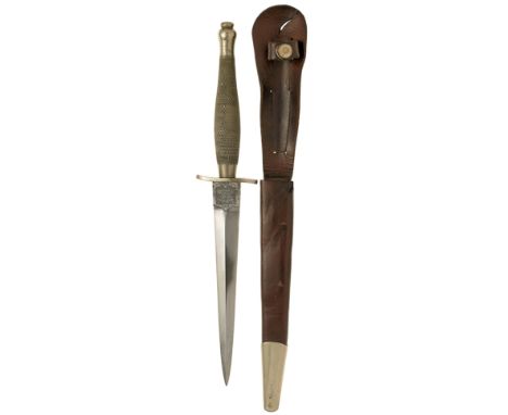 WW2 1st pattern Fairbairn-Sykes Commando fighting knife.A very good and rare carried example. The hilt with nickel grip of ch