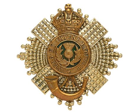 4th &amp; 5th Bns. Royal Scots Officer’s post 1908 pouch belt plate.A good die-cast silver plated example by Wm. Anderson &am