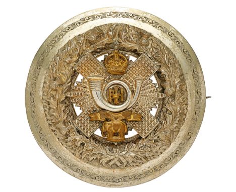 Scottish. Highland Light Infantry Militia Edwardian  Officer’s plaid brooch circa 1901-08. A fine example by Wm. Anderson &am