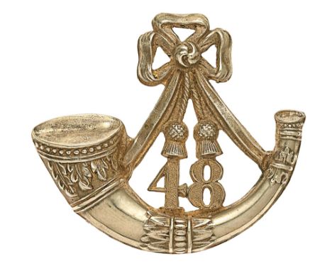 48th (Preston) Lancashire Rifle Volunteers Officer’s pouch badge circa 1860-80.A good scarce die-stamped silvered example. St