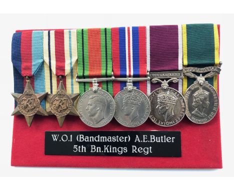 East Lancashire Regiment / 5th Bn The King’s Liverpool Regiment Bandmaster’s Long Service Group of Six Medals.Awarded to “225