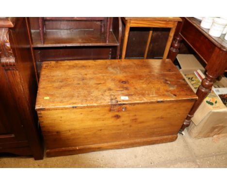 An antique pine trunk 