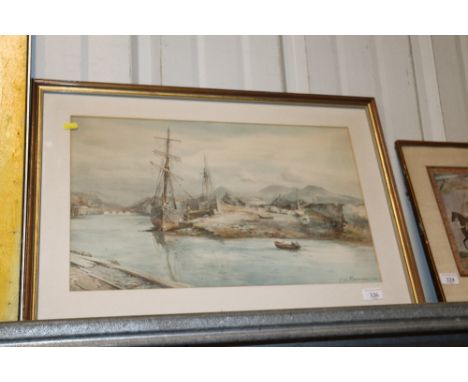 After C.W. Adderton, coloured print of Porthmadoc