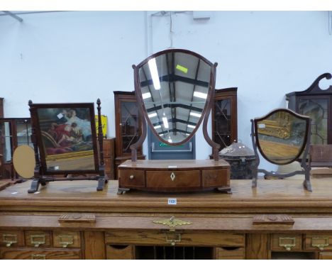 THREE DRESSING TABLE MIRRORS