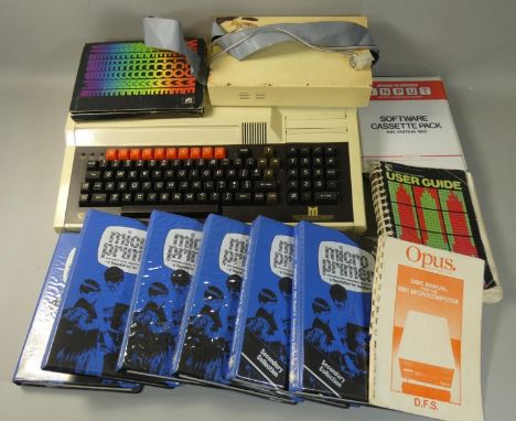 An Acorn British Broadcasting Corporation (BBC) Master Series Microcomputer, serial No. 01-AMB15-0033593, previously owned by