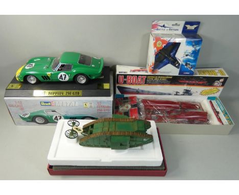 A boxed Doyusha U-Boat German Submarine 1/150 scale model kit, together with other boxed models to include a Corgi Battle of 