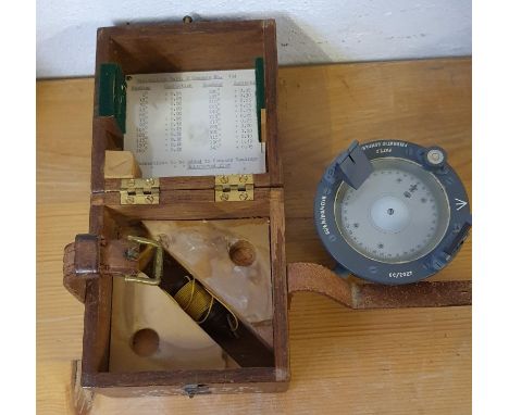 A WAR Department Prismatic Compass, Pattern 2, No 134/KH1/R/9/59, 6C/2027, case. 