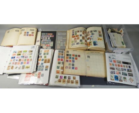 An all-world accumulation of stamp albums, odd covers and loose, many non-Commonwealth. 