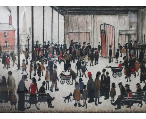 AFTER LAURENCE STEPHEN LOWRY (1887-1976). 'Punch &amp; Judy' from the School Prints second series printed by The Baynard Pres