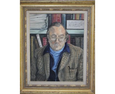ANTONIA ARMSTRONG MASS (XX). Portrait of Jeremy Maas, signed lower left and dated 1977, oil on canvas, framed, 50 x 39 cm