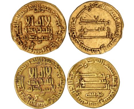 Islamic Coins, Abbasid, temp. al-Mahdi (158-169h), dinar, no mint, 168h, crescent in upper reverse field, wt. 4.15gms. (Berna