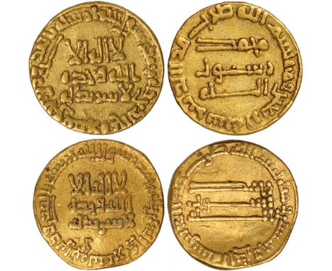Islamic Coins, Abbasid, temp. al-Mansur (136-158h), dinars (2): no mint, 140h, wt. 4.18gms. (Lowick 197; W.376); no mint, 151