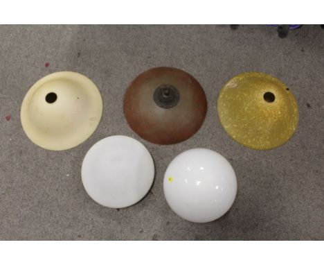 A BOX OF GLASS&nbsp;LIGHT SHADES