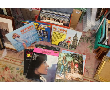 A CASE OF LP RECORDS TO INCLUDE THE ROLLING STONES