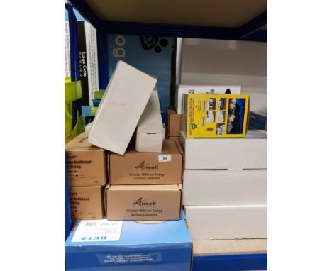 A LARGE LOT OF LIGHTING AND ACCESSORIES STILL BOXED