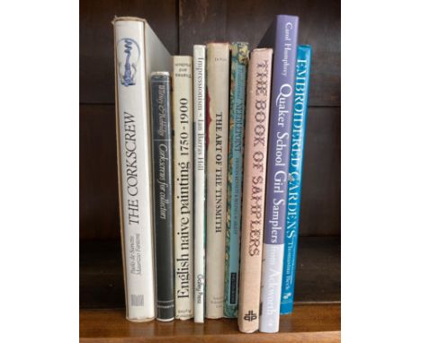 A collection of Antique Reference Books, including Sanctis &amp; Fantoni 'The Corkscrew', Shirley Spaulding DeVoe 'The Art of