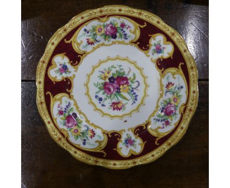 A Royal Albert 'Lady Hamilton' pattern part Tea Service, to comprise four Teacups, one with hairline crack, six Saucers, six 