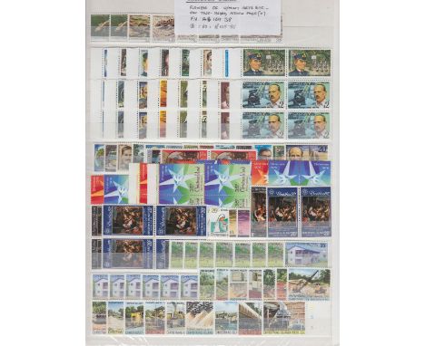 STAMPS CHRISTMAS ISLANDS Five double-sided stock pages with various U/M QEII issues with many sets, miniature sheets etc. Som