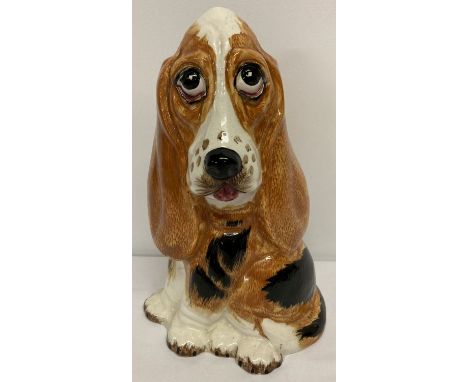 A large ceramic Price Kensington Fred Bassett Hound dog figurine.   Approx. 31cm tall.