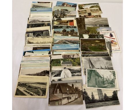 Approx. 115 assorted vintage Norfolk and Suffolk postcards.  To include: Great Yarmouth, Cromer, Sheringham, Gorleston, Felix