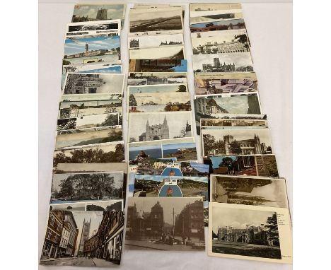 A quantity of approx. 110 assorted vintage British topographical postcards.  To include RP's. 