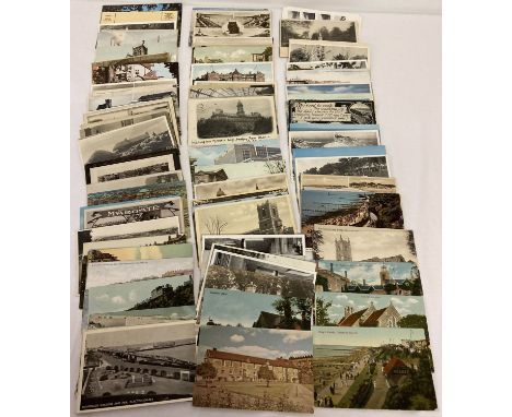 A quantity of approx. 120 assorted vintage British topographical postcards.  To include RP's. 