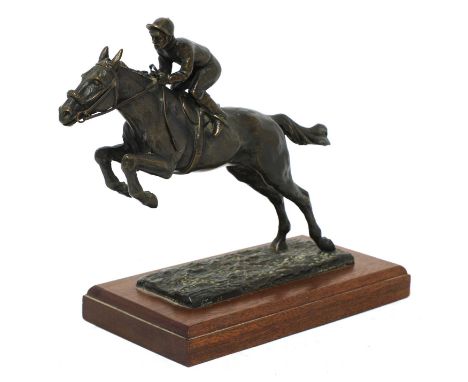 *William Timym MBE (1902-1990)'Red Rum Spirit of the National'signed and titled in the bronze and impressed 'Aintree 27', bro