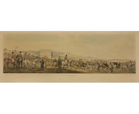 Thomas Sutherland (1785-1837)The Meeting, Kirby Gate;Full Cry, Whissendine Pasture;Breaking Cover, Billesdon Coplow;The Death