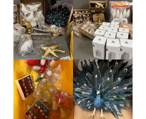 A large selection of Christmas decorations from Coxs and Coxs, Graham and Green and other makers 