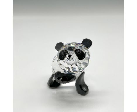 This crystal figure is part of the Rare Encounters Collection. Created from clear faceted crystal with jet crystal ears, paws